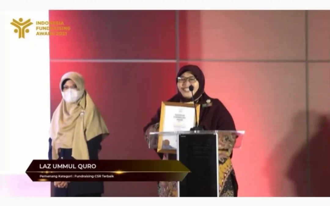 LAZ Ummul Quro’ Raih Penghargaan Sebagai Fundrising CSR Terbaik